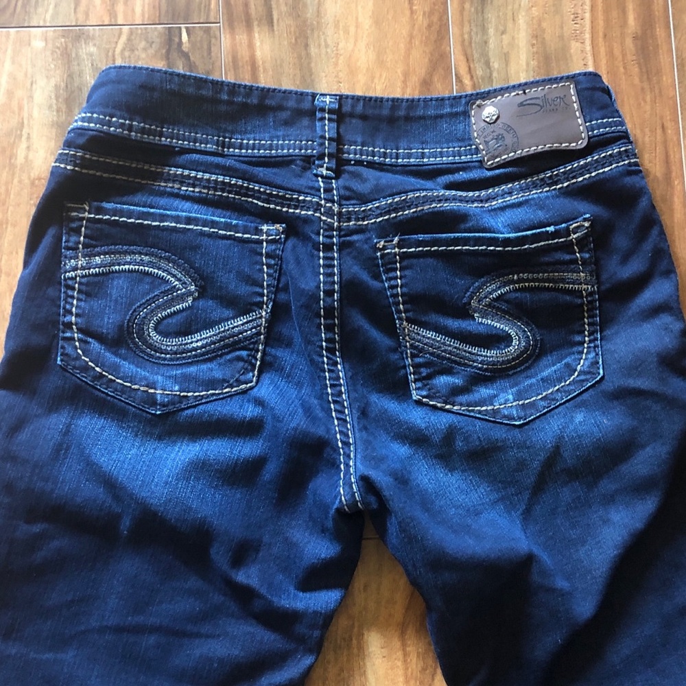 Silver Suki Capri size 28